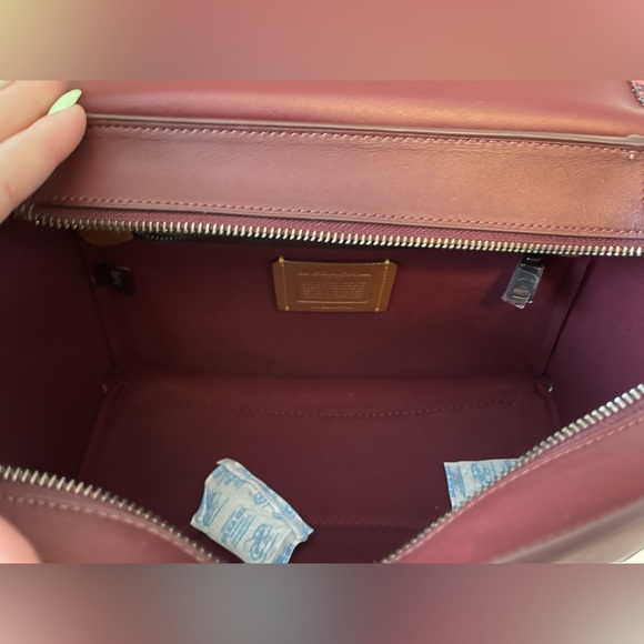 Coach Courier Carryall In Colorblock Leather With Snakeskin Detail - Picture 13 of 14